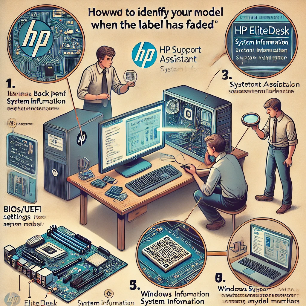 How to Identify an EliteDesk Model Label When It Has Faded